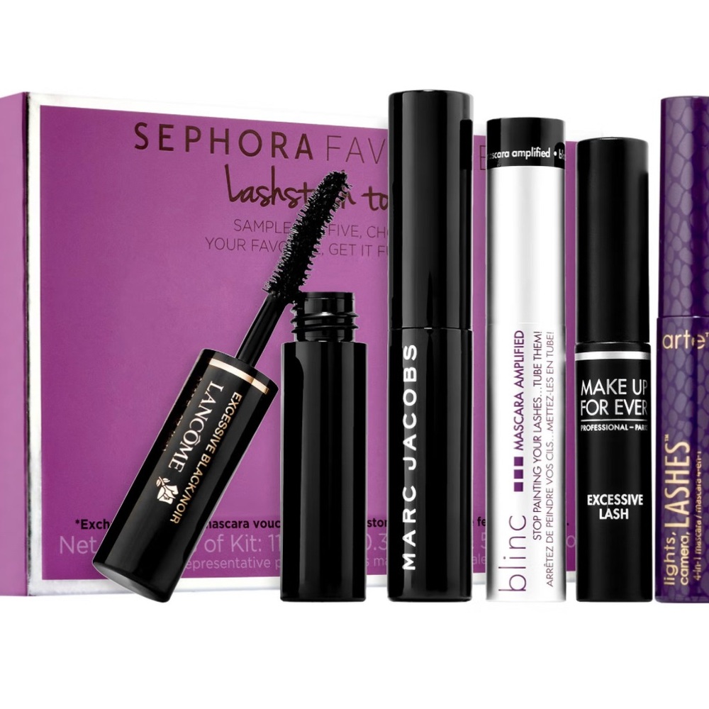 Sephora Favorites Lashstash To Go 5 Mini Mascaras Set (only Mini) New In Box - Picture 2 of 6